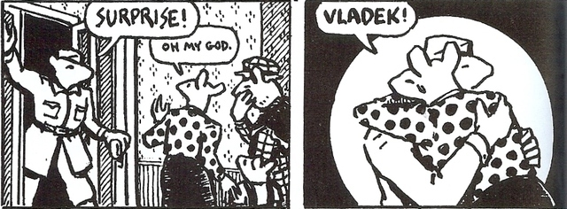 Vladek gets released from POW camps and returns to Sosnowiec