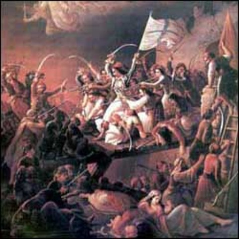 8.  έξοδος των υπερασπιστών του Μεσολογγίου