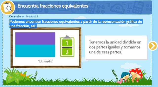 Encuentra fracciones equivalentes