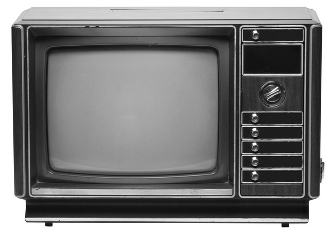 black and white t.v