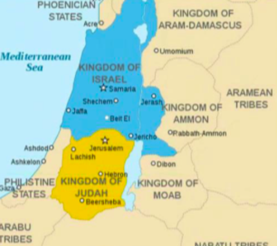 Kingdom Divides into Israel and Judah
