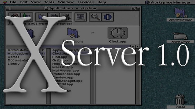1999 MacOS X Server 1.0