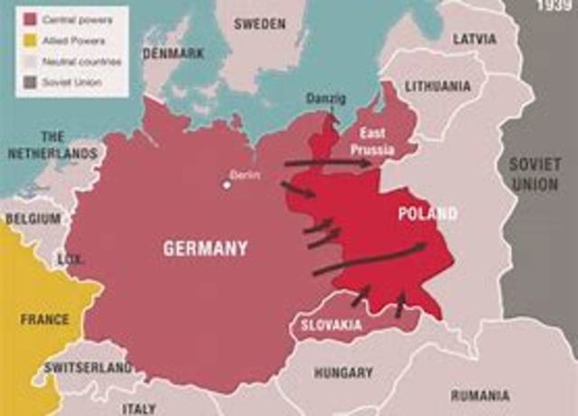 Conquer of Austria and Poland. Beggining of the IIWW