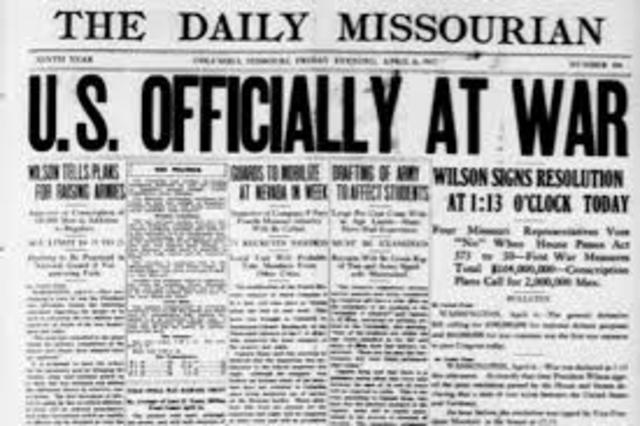 US entry into the war and her impact on it