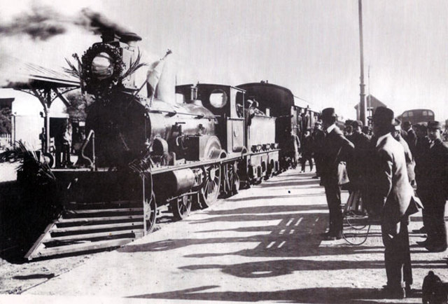 La llegada del tren.