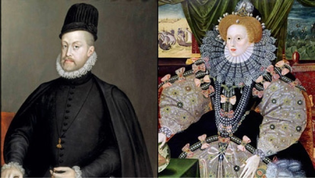 Conflictos entre la reina Isabel I y Felipe II