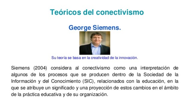 Conectivismo George Siemens