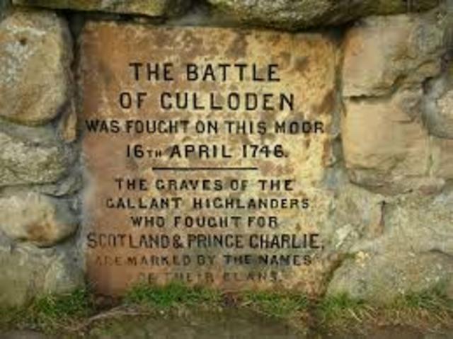 Batalla de Culloden, Escocia