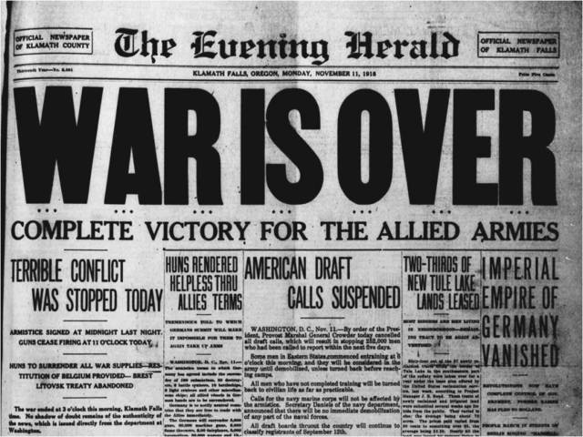 Newspaper Announcing the Dead after the Great War