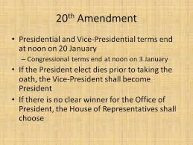 20th Amendment