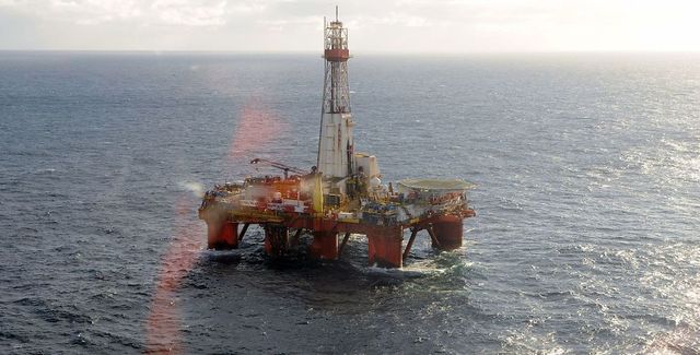 Oljefelt i Nordsjøen