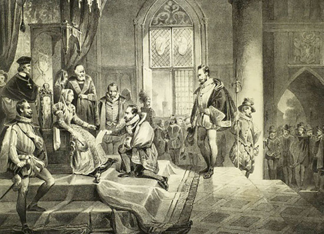 edelen bieden een smeekbede en boos op fillips II