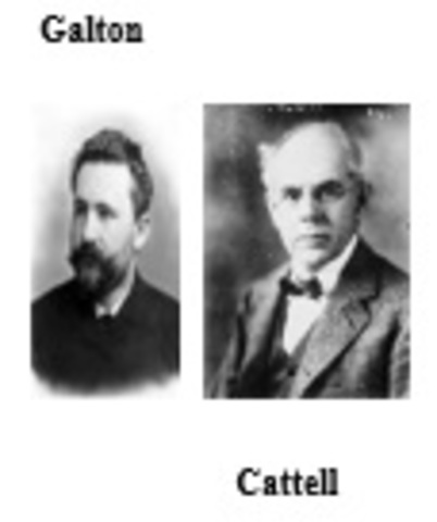 Francis Galton - James McKee Cattell
