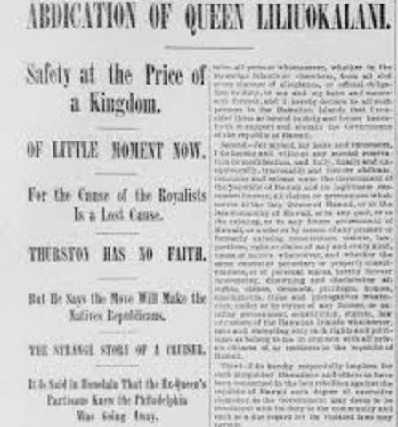 Overthrowing the Hawaiian Monarch