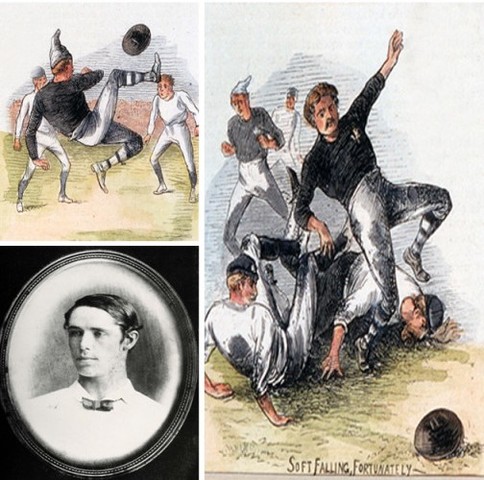 The first football match