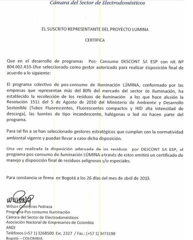 VERIFICACIÓN DE LICENCIAS DE LA EMPRESA DESCONT S.A.S.
