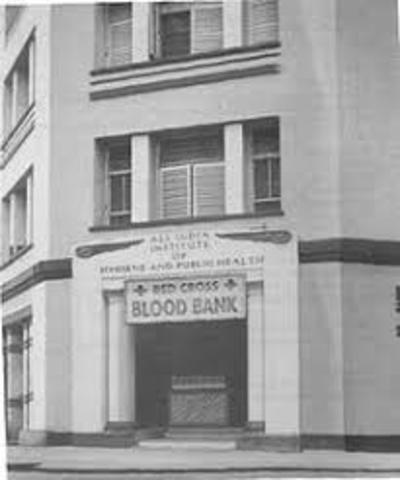 Dr. Bernard Fantus established the first blood bank