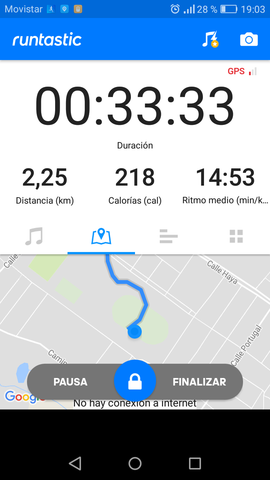 Andando camino a entrenar