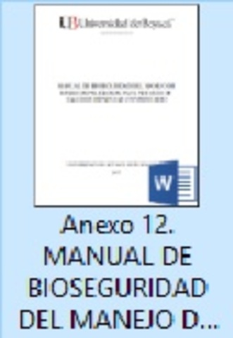 FORMULACIÓN DEL MANUAL DE BIOSEGURIDAD PARA EL CONSULTORIO MÉDICO