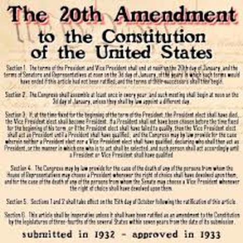 The 20th Amendment