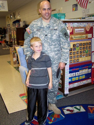 Shawn came to my class to talk to everyone.