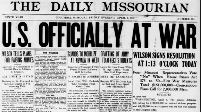 U.S. Entry Into WWI