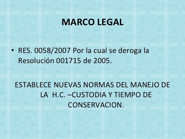 RESOLUCION 0058 DE 2007