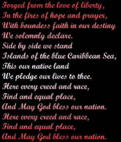 The national anthem was created