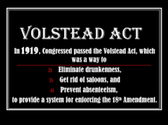 volstead act
