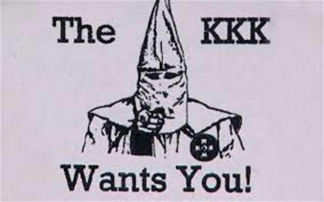 The kkk (ku klux klan)