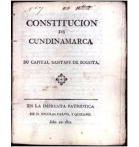 La Constitución de Cundinamarca