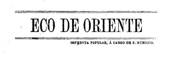Periódico Eco de Oriente.