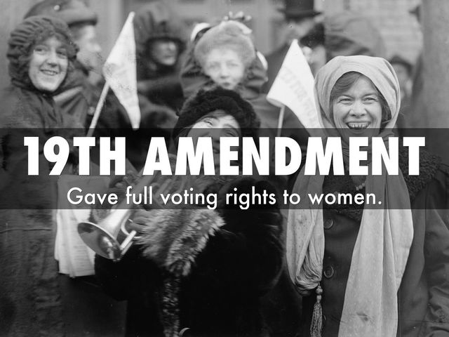 The 19th Amendment