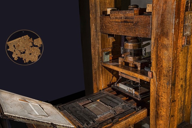 The Gutenberg printing press