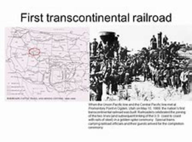 First Transcontinental railroads