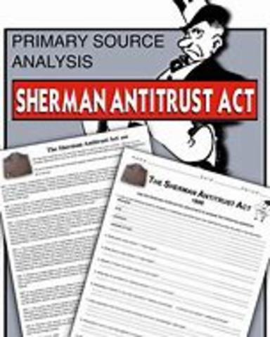 Sherman anti-trust act
