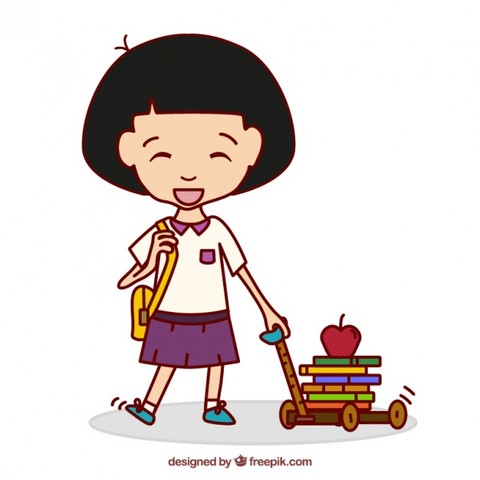 Me aliste para la escuela