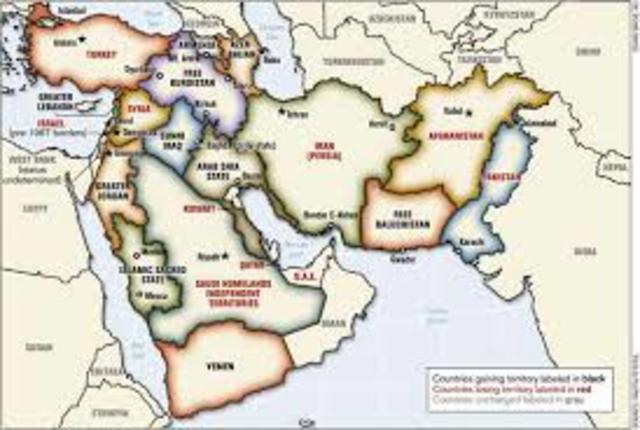 Redrawing international boundaries of the Middle East