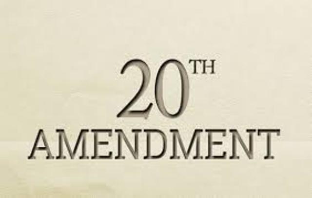 20th Amendment