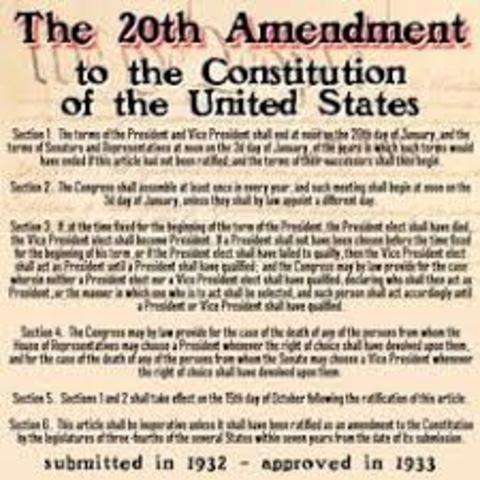 The 20th Amendment