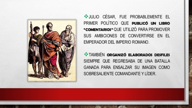 Julio César - 1° Evento relacionado a las RR.PP