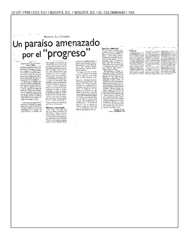 Social movements in La Conejera wetland