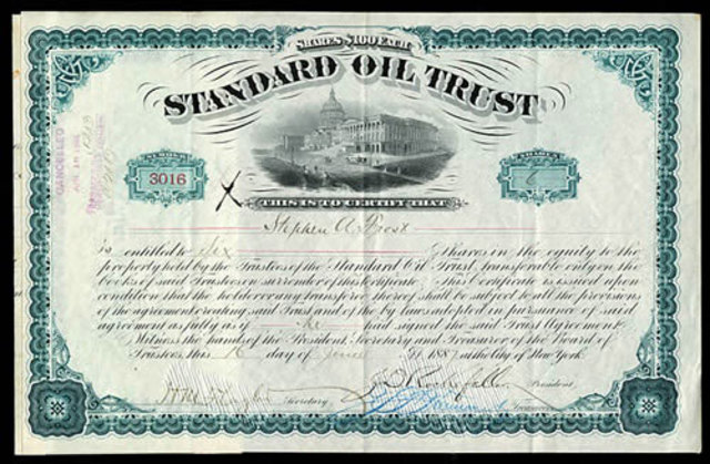 DISOLUCIÓN DE STANDARD OIL TRUST