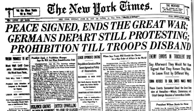 Treaty of Versailles