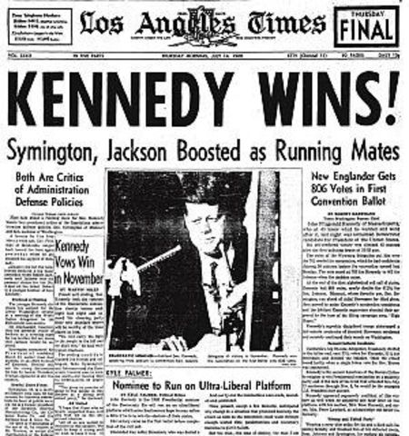 Kennedy wins the election