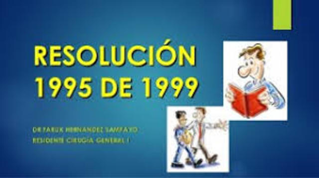 resolucion 1995 de 1999 capitulo 1 articulo 3