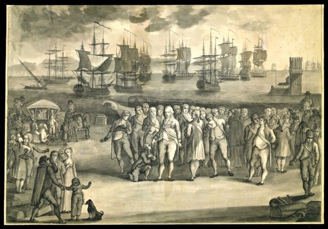 Huida del Príncipe Regente João y la Corte a Brasil