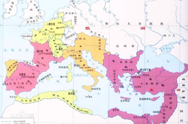 Rome was divided into two parts(1)