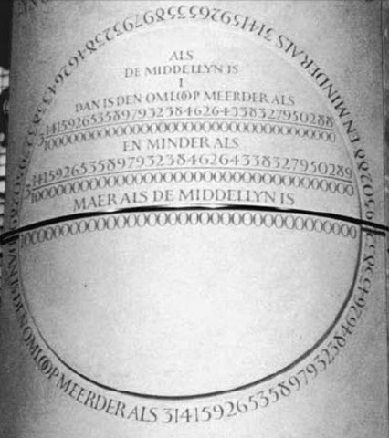 Ludolph van Ceulen formulated 20 digits of pi using the polygon formula.