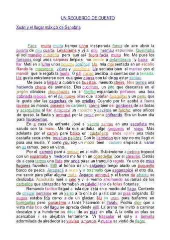 Cuentos en Sanabrés